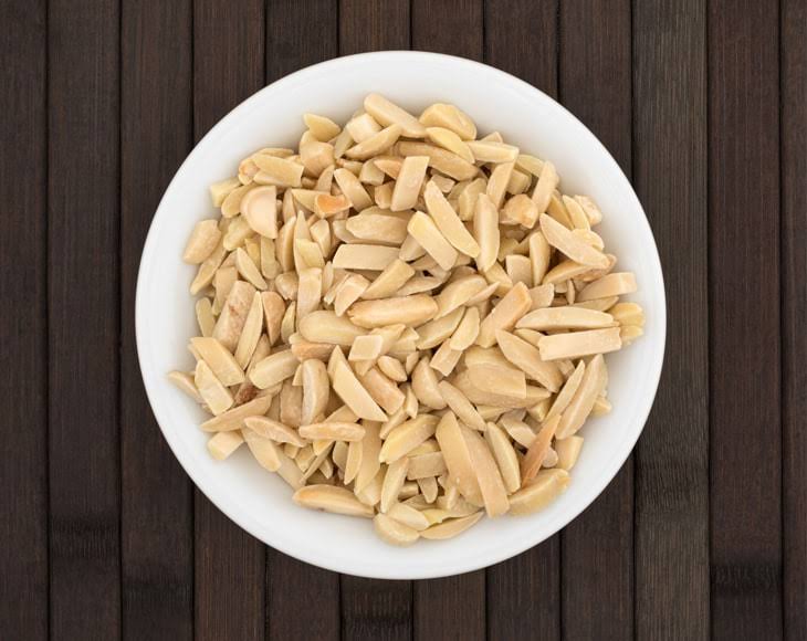 Organic Blanched Slivered Almonds, 8 Pounds D34762