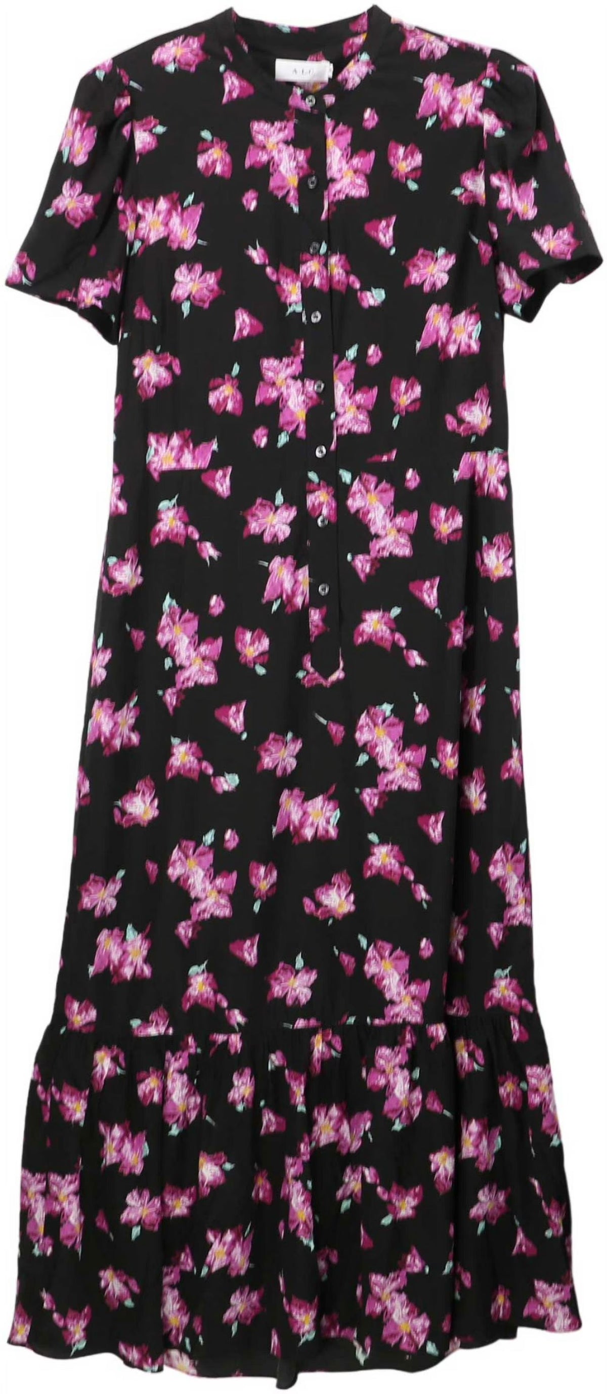 Black Floral Dress R37816