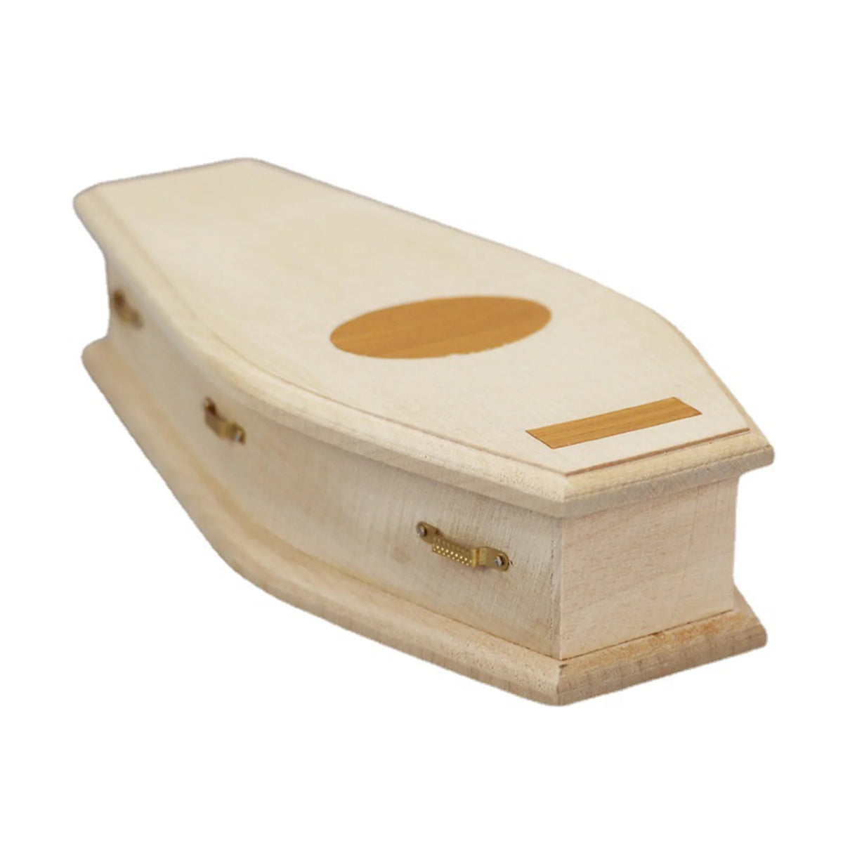 1/12 Scale Miniature Wooden Coffin DIY Decoration F1245