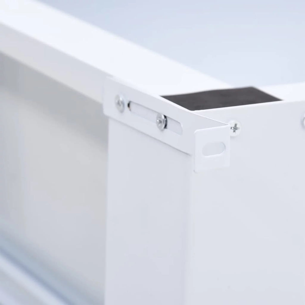 White Pedestal with Drawer Y174