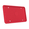 Black Silicone License Plate Frame F35075